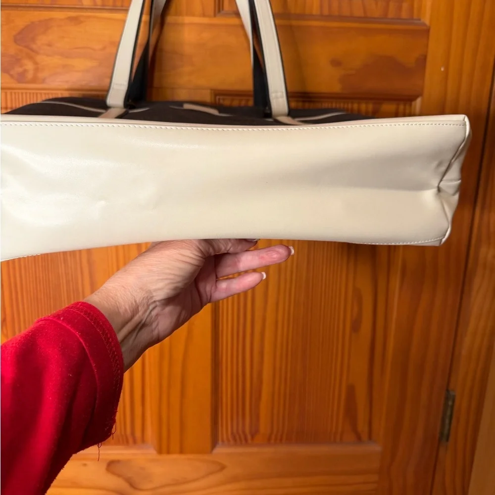 NWOT Mosiso Black and Cream Laptop Bag - Picture 8 of 9